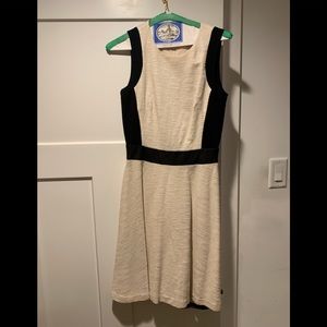 DKNY black and cream mini dress